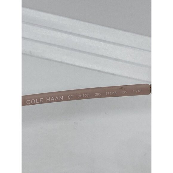 Cole Haan CH7065 265 Womens Sunglasses Blush Tortoise Oval 57-16-135 Ti-Flex New - Picture 7 of 7